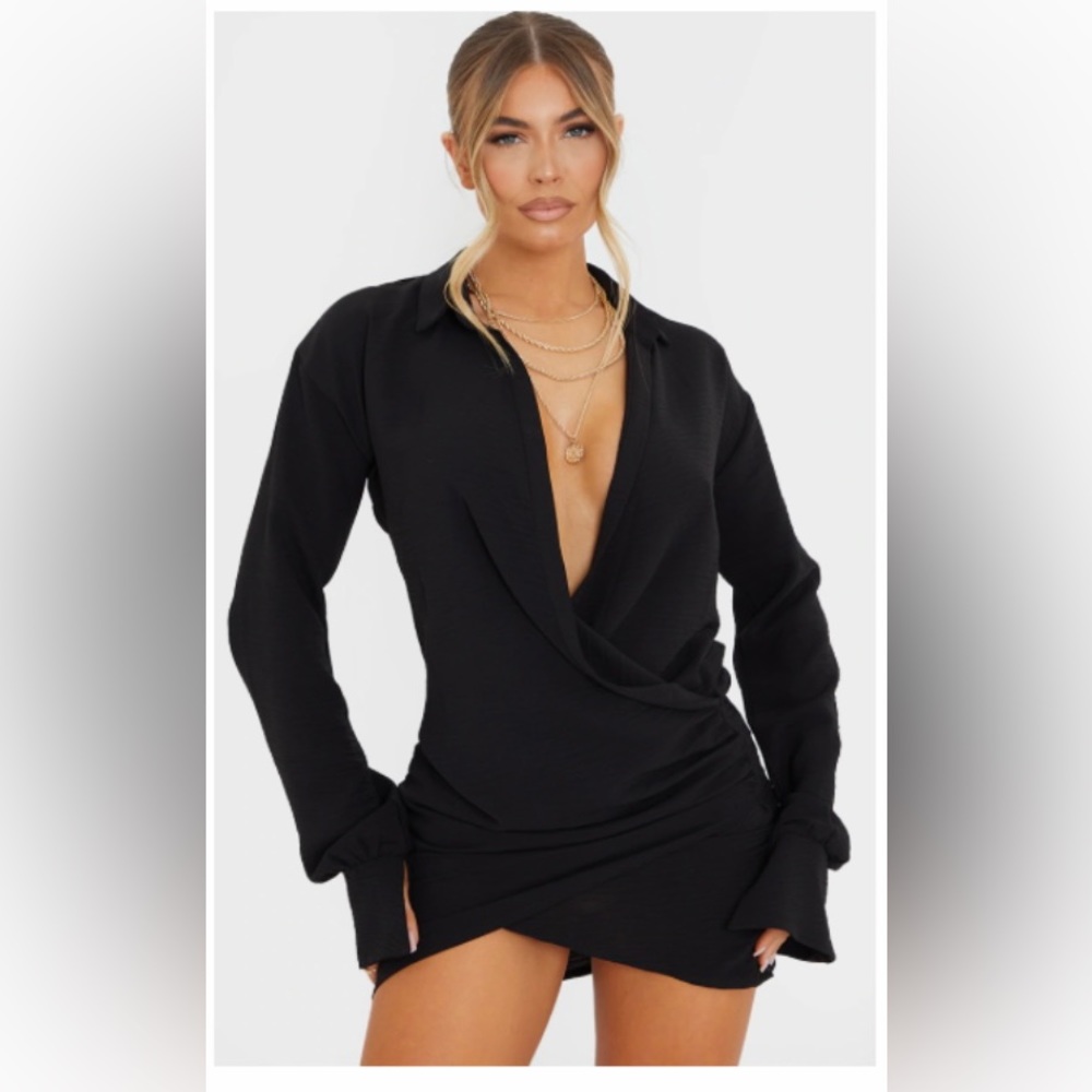 Prettylittlething plunge dress